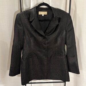 Caroline Jerard Black Textured Blazer